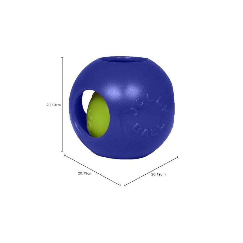 Jolly Pets - Pelota de Juguete, Azul, 8 Pulgadas