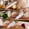 14-Piece Knife Set with Natural Wood Block, Stainless Steel Kitchen