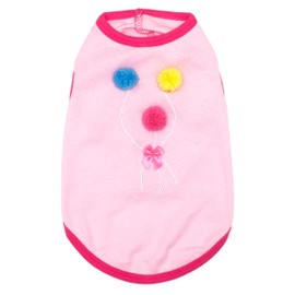 The Worthy Dog Birthday Girl Tees, Cotton Soft Tank T-Shirt for Dogs, Breathable Summer Outfit for Pets, Pink - Medium