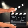 Relaxdays Filmklappe Holz, Regieklappe, Synchronklappe, Clapperboard, beschriftbar, Deko, H x
