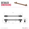 Decoranddecor Verna Traditional T-bar Antique Style Cabinet Pulls Drawer Handles