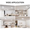 WKONCLDY Two Pack 3200lm LED Flush Mount Ceiling Light, Super