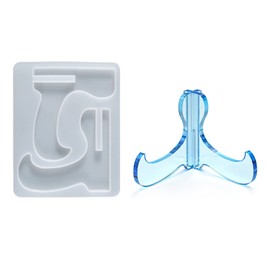 Display Stand Resin Mold,Plate Holder Silicone Mold for Epoxy Casting,Cell Phone Stand Resin Casting Molds for Home Decoration