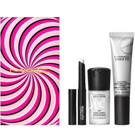 M.A.C Tricks of The Trade Kit - Studio Fix Mattifine 12HR Shine Control Primer, Prep + Prime Fix+ Finishing Mist (Mini Size) and Prep + Prime Lip