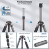 Compact Carbon Fiber Tripod Lightweight 10-Layer Carbon Travel Camera Stand