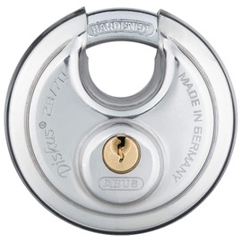 ABUS 28/70 Diskus Hardened Steel Padlock Keyed Alike, Pack of 2