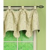 Today's Curtain Madison Reversible Button Valance 20" L, Sage