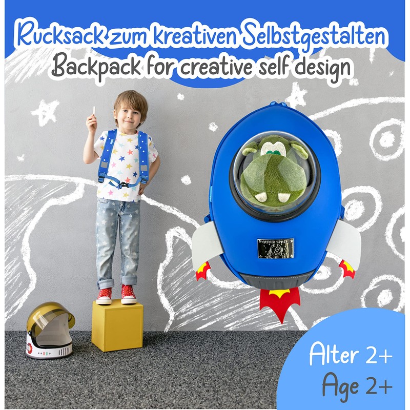 HECKBO Children's Backpack with Rocket or Unicorn - from 2