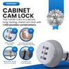 Combi-Cam 7850R-S Combination Cam Lock, 5/8" Chrome Finish