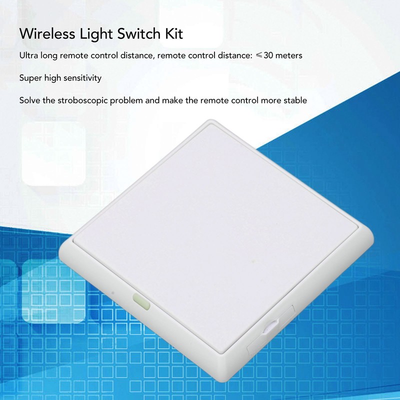Wireless Light Switch Kit Single Channel 433.92MHz Remote Wireless Switch
