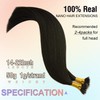 KOCONI 50g 1g/Strand Nano Ring Hair Extensions Real Human Hair