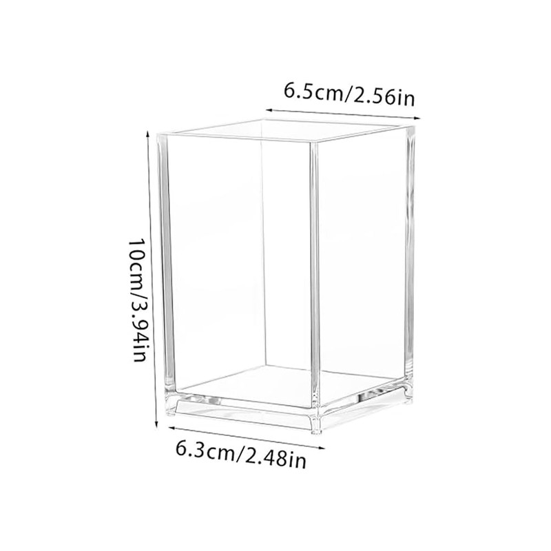 Pack of 2 Acrylic Pen Holders, Clear Acrylic Pen Holder,