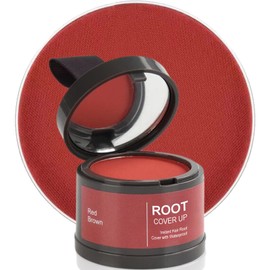 Hairline Powder - Hair Root Dye - Root Touch Up Powder - Enhance Hairline Powder - Instantly Hair Color Shadow Cover Gray Hair Root - Hair Touch-Up, Thin Hair Powder - Red Brown 4g