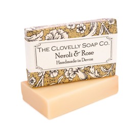 Clovelly Soap Co Natural Handmade Neroli & Rose Soap Bar for all Skin Types 100g