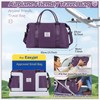 Small Gym Bag for Women, Dark Purple Stylish Duffle Travel