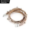 Suyi Multilayer Leather Bracelet Set 2 Pieces Beads Wrap Bracelet