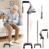 SILAIDESI Adjustable Walking Cane for Men & Women – 4-Pronged