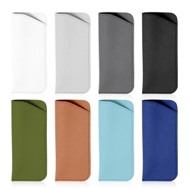 Aletolek 8 Pcs Soft Glasses Cases,Leather Eyeglass Pouch,Soft Sunglasses Case,Sunglasses Pouch