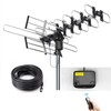 CeKay Outdoor Digital Amplified HDTV Antenna, 360° Controllable Rotating TV