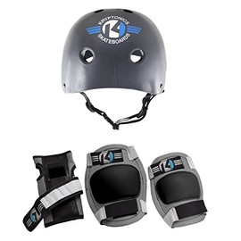 Kids' 4-in-1 Protective Gear Set with Helmet - Small/Medium Size, Perfect for Skateboarding, Biking, Rollerblading, and Outdoor Sports - Essential Safety Equipment