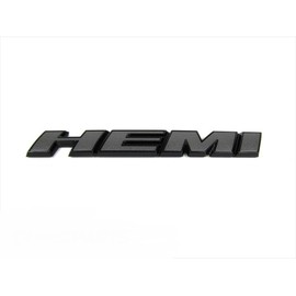 New Oem Mopar 15-16 Dodge Challenger Gray Black Hemi Fender Emblem Badge Nameplate 68292587AB