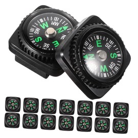 Kisangel 25pcs Portable Survival Compass with Watch Strap Mini Wrist Compass Accurate Navigation for Hiking Camping Outdoor Adventures