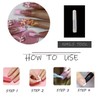 MISUD Press on Nails Long Square Fake Nails Glossy Glue