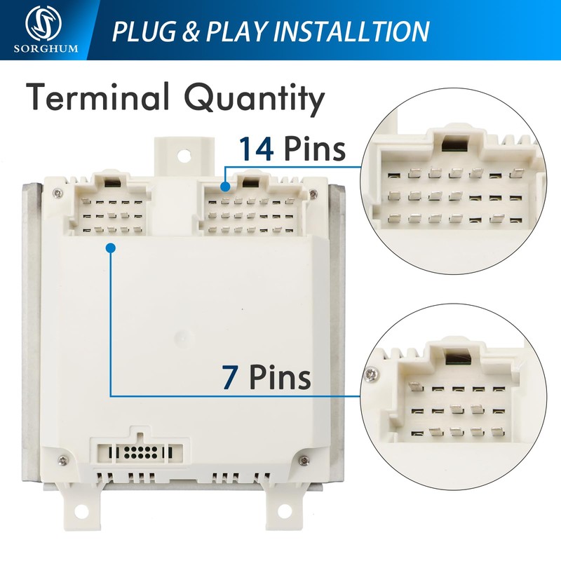 Sorghum Climate Control Module - A/C Control Panel Module 12V