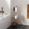 Aquiver Acrylic Standing Shower Caddy - 3 Tier Shower Organizer