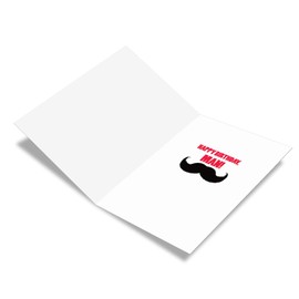 NobleWorks - Hilarious Birthday Greeting Card with 5 x 7 Inch Envelope (1 Card) Bday Bearded Man C2570BDG