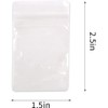 CINECE Zipper Bag, Small Portion Bag, Mini Transparent Thick Poly