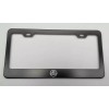FP Laser Engraved Lotus Black License Plate Frame Stainless Steel
