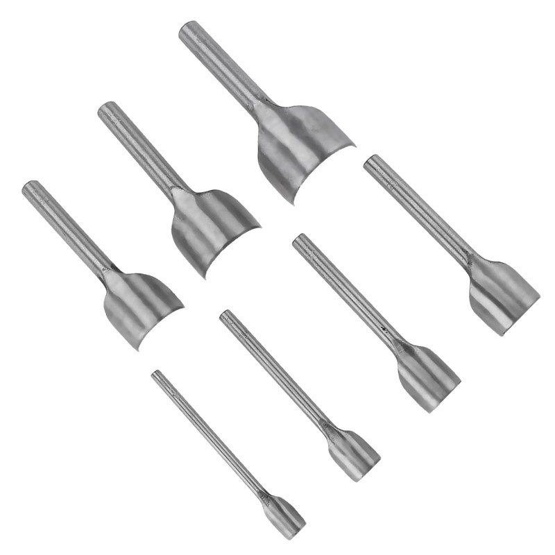 Semicircle Punch, 7pcs/Set Leather Carft Half Round Punch, Belt End
