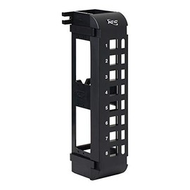 ICC Blank Wall Mount Patch Panel with 8 Ports and Zero-U for EZ and HD Style