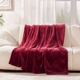 Westinghouse Heated Blanket Full Size, Electric Heating Blanket with 10 Heating Levels, 1-12 Hours Auto Shut Off, Fast Heating Warming Blanket, Machine Washable (Full, 72x84 Inches, Wine Red)