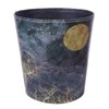 Scakbyer Trash Can, 10L/2.64 Gallon PU Leather Wastebasket, Decorative Waterproof