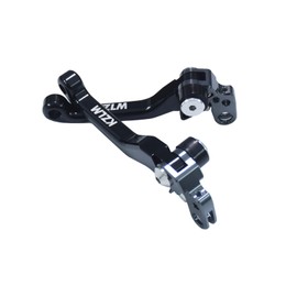 KZLM Motorcycle CNC 6061 Aluminum Clutch Brake Levers Adjustable Pivot Handle Bar Levers Replacement for Electric Dirt Bike Surron Light Bee X/S X160 X260 (Black)