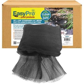 EasyPro NR201 20′ X 100′ Boxed Premium Pond Cover Netting | 3/4“ Polyethylene Woven Netting