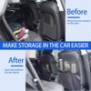 2Pack Waterproof Back Seat Cover for Kids, Durable Kick Mats