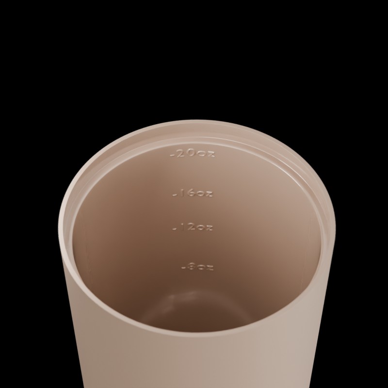 Fressko Ceramic Lined Tumbler with Titanium Straw - Venti 20oz,