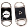 Cigar Boulevard Perfect Cigar Cutter Star Silver-Black Carbon Fiber.
