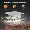GarveeHome 304 Stainless Steel Fireplace Chimney Cover Flue Caps, 8x8