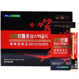 Hong Sam Stick Gold Red Ginseng Extract - 6-Year-Old Korean Ginseng, Convenient Single-Serving Sticks, Perfect for Family Use & Gifting_15g x 30 Sticks