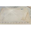 Ateco Canvas Pastry Cloth and Rolling Pin Cover, 25" x