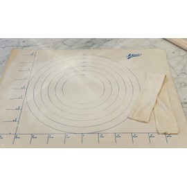 Ateco Canvas Pastry Cloth and Rolling Pin Cover, 25" x 20", Off-White