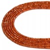 Hessonite Orange Garnet Faceted Rondelle Beads Size 2x3mm 15.5'' Strand