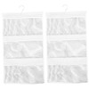 LABRIMP 2 Pcs Bathroom Organizer Mesh Bag 6 Pockets Retaining
