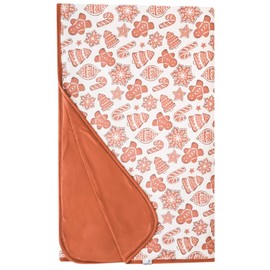 Copper Pearl Jumbo Premium Knit 3 Layer Stretchy Throw Blanket 'Gingerbread'