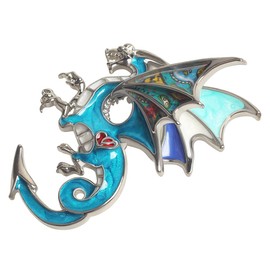 YAYAKO Alloy Elegant Dragon Brooches Cute Enamel Pin for Women Fashion Jewelry Costume Scarf Hat Backpack Accessories, Zinc