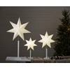 Star Trading Christmas Star Chequered Table Lamp, 3D Paper Star